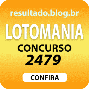 Resultado Lotomania 2479 Resultado Lotomania